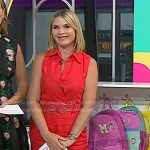 Jenna’s red belted jumpsuit on Today