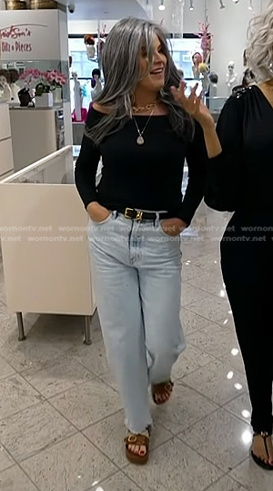 Jenna’s brown leather platform sandals on Today