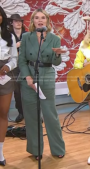 Jenna’s green blazer and pants on Today