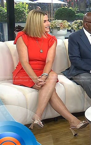Jenna’s knotted leather heel sandals on Today