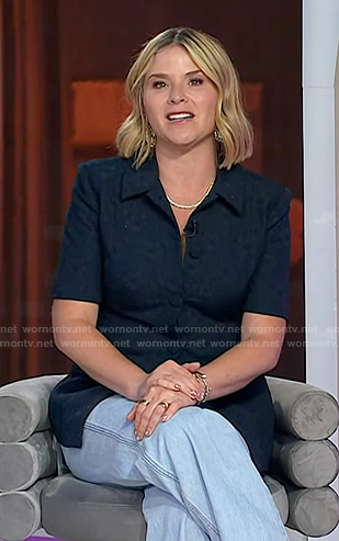 Jenna’s navy short sleeve jacket on Today