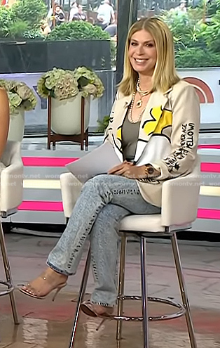 Jill’s pvc strap heel sandals on Today