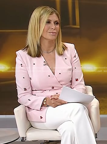 Jill’s pink embellished blazer on Today