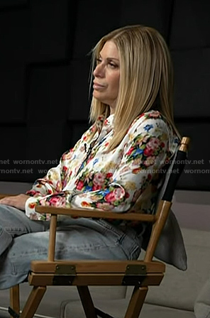 Jill’s white floral shirt on Today