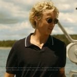 Johnny’s navy contrast polo on We Were Liars