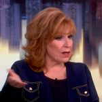 Joy’s contrast stitch cardigan on The View