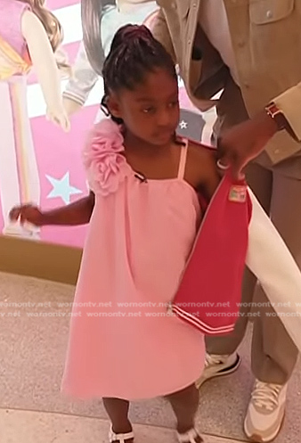 Kaavia’s pink rosette dress on Today