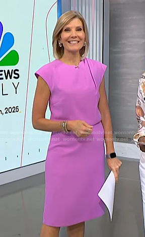 Kate’s pink cap sleeve dress on NBC News Daily