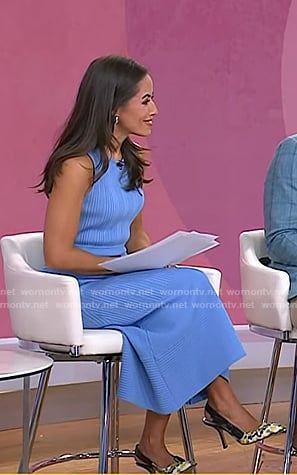 Kaylee’s print sligback pumps on Today