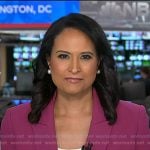 Kristen’s magenta double breasted blazer on Today