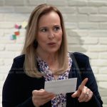 Laura’s leaf print blouse on General Hospital