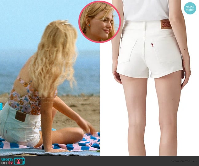 Levis 501 Button Fly Cotton High-Rise Denim Shorts worn by Cadence Sinclair Eastman (Emily Alyn Lind) on We Were Liars