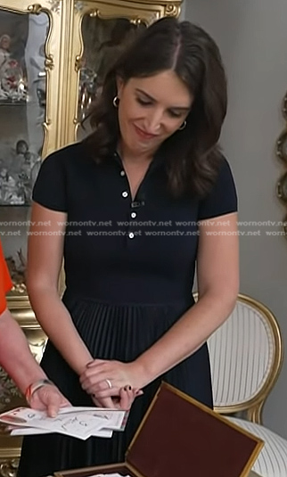 Liz’s navy polo dress on Today