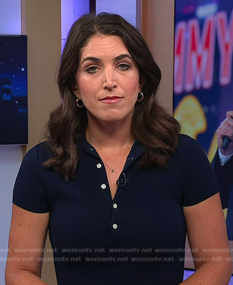 Liz’s navy polo dress on Today