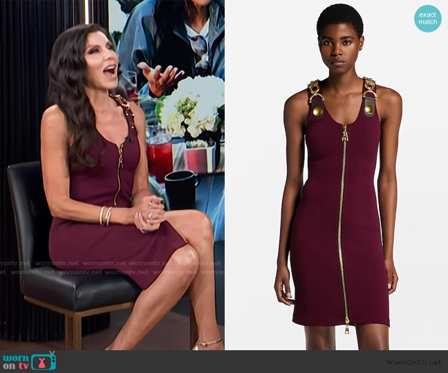 Louis Vuitton Carabiner Strap Dress worn by Heather Dubrow on E! News