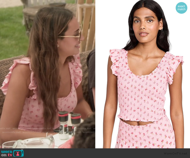 LoveShackFancy Dovi Top worn by Emira D’Spain on Next Gen NYC