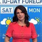 Maria’s pink ruffle sleeve dress on Today