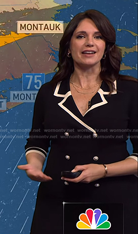 Maria’s black double breasted blazer dress on Today