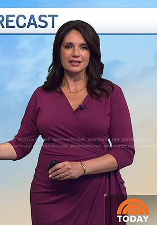 Maria’s purple wrap dress on Today