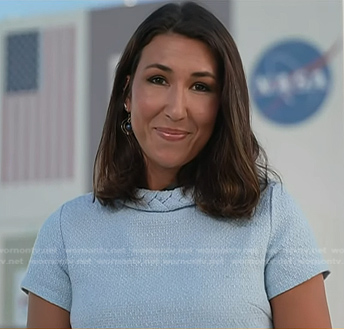 Marissa Parra’s blue tweed dress on Today