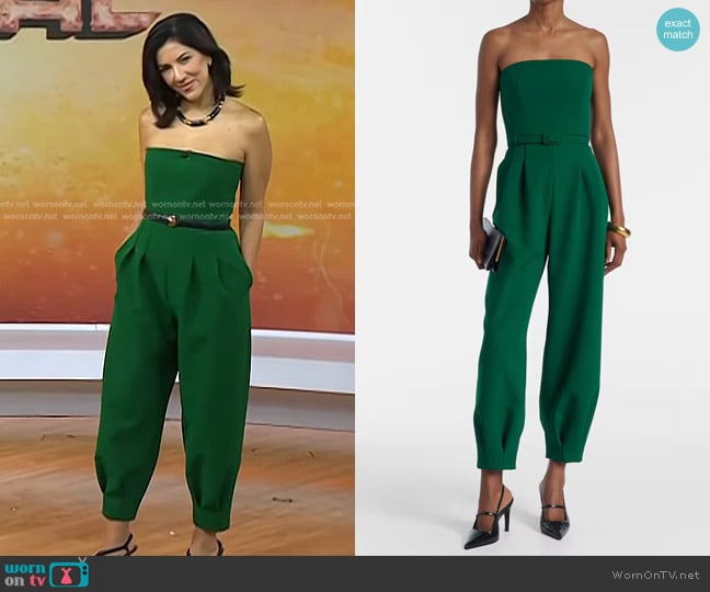 Max Mara Voghera Jumpsuit worn by Stephanie Beatriz on Today