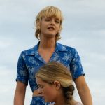 Mirren’s blue floral print top and skirt on We Were Liars