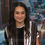 Morgan’s stripe knit top on NBC News Daily