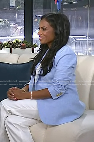 Niro Feliciano’s blue blazer on Today