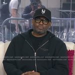 Omar Epps’s black zip hoodie on Today