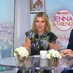 Jenna’s black open-toe leather heels on Today