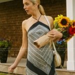 Penny’s gray scarf print halter dress on We Were Liars