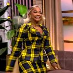 Phaedra Parks’s yellow plaid blazer and skirt on The View