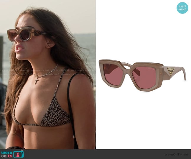 Prada 50MM Oversized Sunglasses worn by Ariana Biermann on Next Gen NYC
