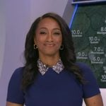 Brittany’s blue print collared dress on Good Morning America