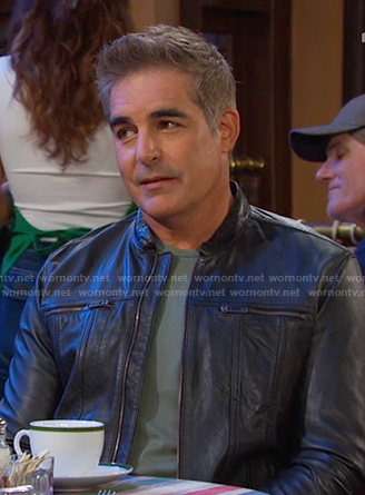 Rafe’s black leather jacket on Days of our Lives