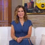 Rebecca’s smocked waist denim dress on Good Morning America
