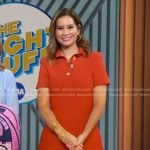 Rebecca's orange polo dress on Good Morning America