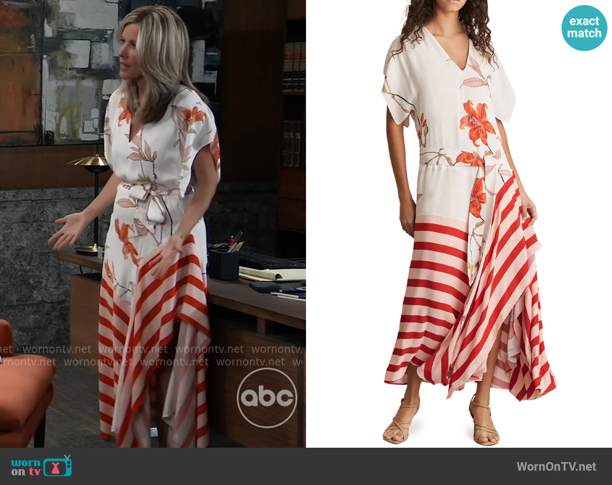 Reiss Alicia Dress worn by Carly Spencer (Laura Wright) on General Hospital