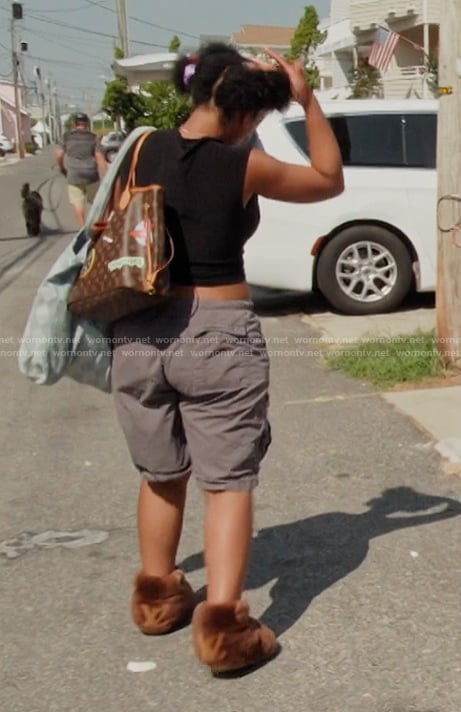Riley’s monogram patch bag on Next Gen NYC