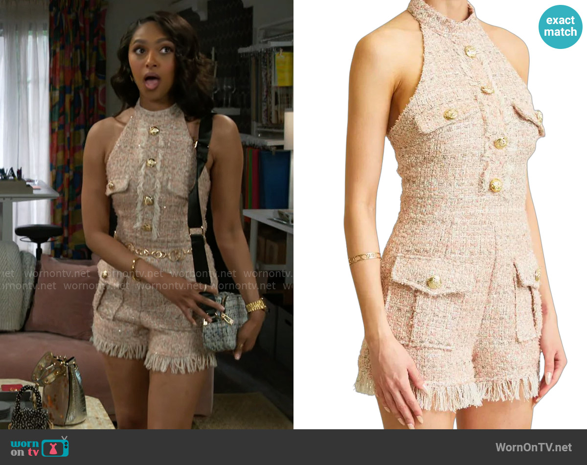 Rose Paulino Eleanor Romper worn by Kat Richardson (Colby Muhammad) on Beyond the Gates