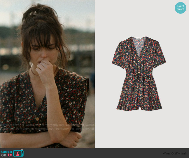Sandro Floral print Jumpsuit worn by Cadence Sinclair Eastman (Emily Alyn Lind) on We Were Liars