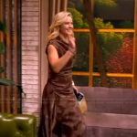 Sara’s brown metallic dress on The View