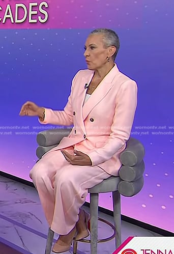 Sharon Malone’s pink blazer and pants on Today