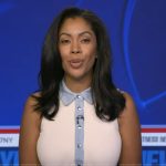 Shirleen’s denim trim dress on Good Morning America