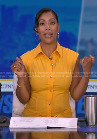 Shirleen’s yellow shirtdress on Good Morning America