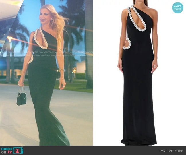 Stella McCartney Braid Detailed Cut-Out Maxi Dress worn by Alexia Echevarria (Alexia Echevarria) on The Real Housewives of Miami
