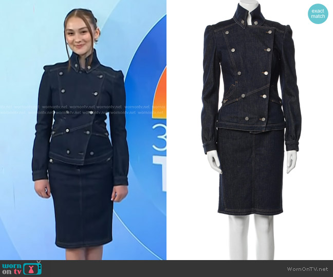 Stella McCartney Vintage Denim Jacket worn by Lola Tung on Today