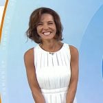Stephanie Ruhle’s white pleated dress on Today