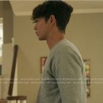 Steve’s grey sweatshirt with stripe cuff on The Summer I Turned Pretty