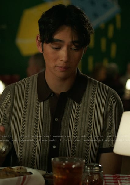 Steve’s brown knit shirt on The Summer I Turned Pretty